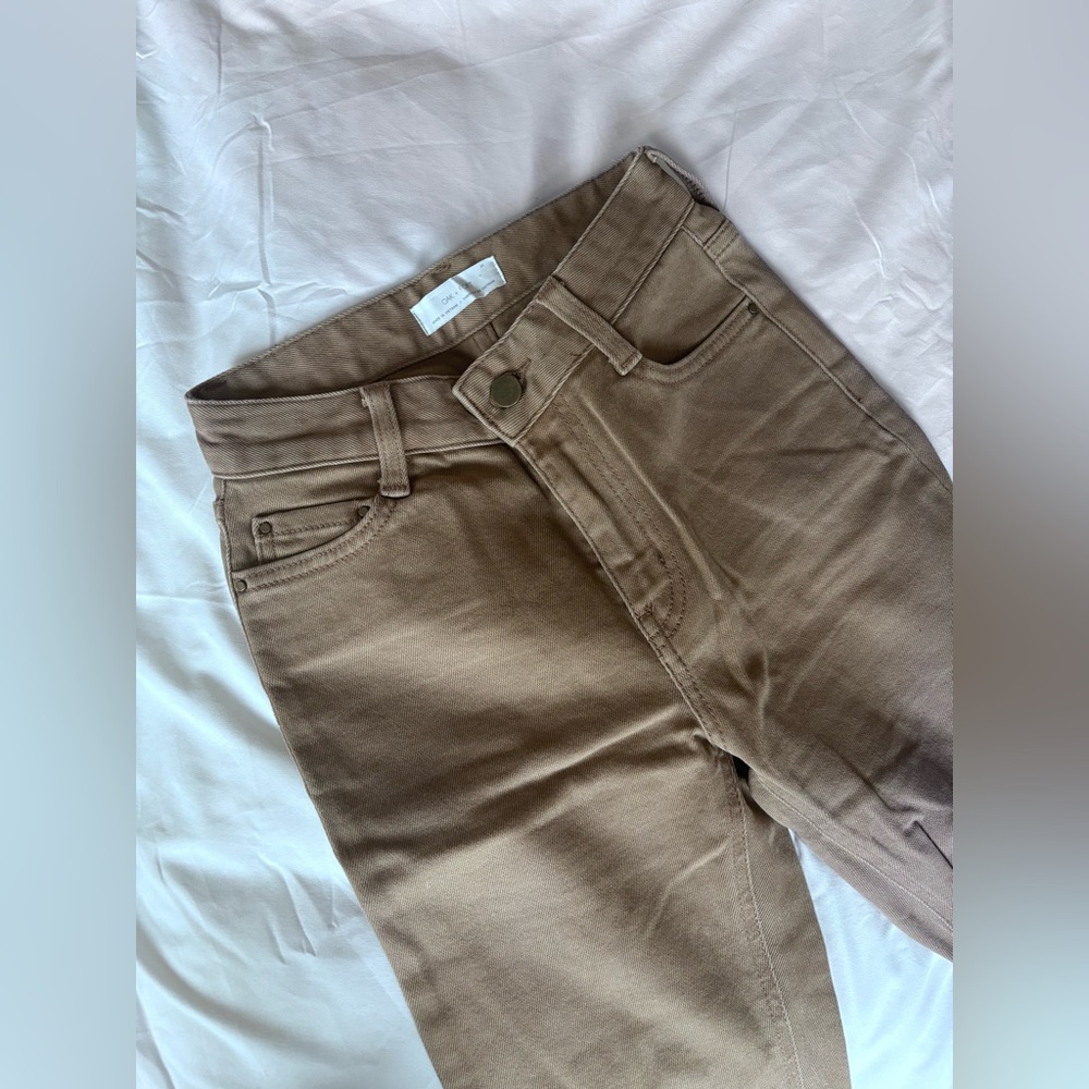 OAK + FORT Taupe High-Rise Pants